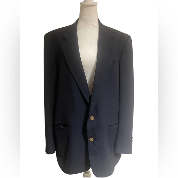 Vintage Christian Dior Navy Blazer-Hess Dept Store, Gold Buttons, Men’s … - Picture 1 of 12